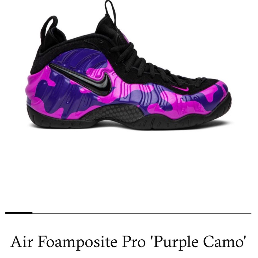 Nike Air Foamposite Purple Camo